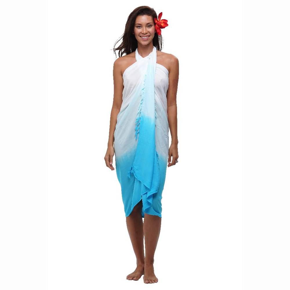 Dip Dye Sarong Aqua